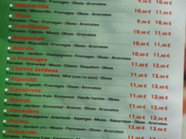 La Tarentella menu