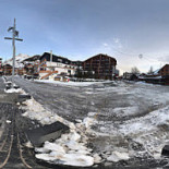 The Red Frog outside