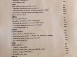 Pizzeria U Kalvodů Carte