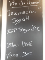 Le Bistrot Du Rouillen menu