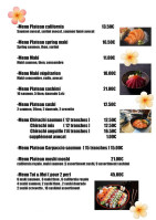 Arome Thai menu