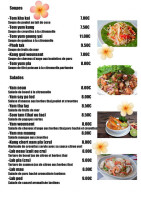Arome Thai menu