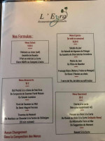 L’Évidence menu