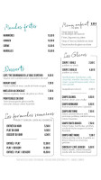 La Table D'arthur menu