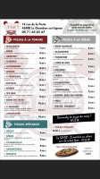 La Paillote menu