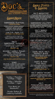 Le Casablanca menu
