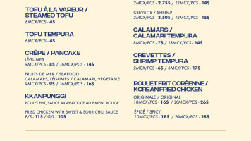 A Machja menu