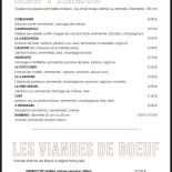 Les Templiers menu