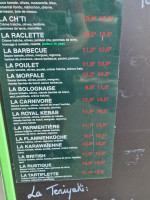 Pizzeria Chez Mika menu