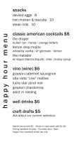 Restaurant Bar Pizzeria De L'eau D'olle menu