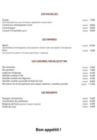 Bong Lai menu