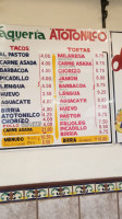 Pizzeria Le Florida menu