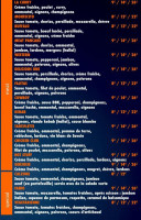 Dany's Pizza menu