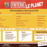 Friterie Le Planet menu