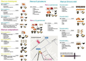 Chrono Sushi menu