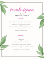 La Taille de Guepe menu