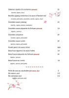 De Jacquemart menu