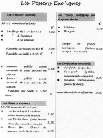 Le Royal menu