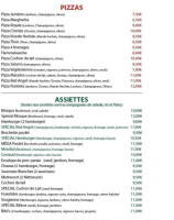 CHEZ SILVIO menu