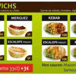 Pizza Kebab Le Miam menu