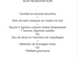 Le Bistrot Du Port menu