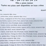Pizza Loulou menu