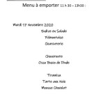 Le Saint Julien menu