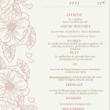 Auberge De La Dame Jouanne Cardápio