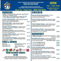 Belle Vue Sarralbe (sutter) menu