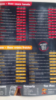 Le Prosper menu