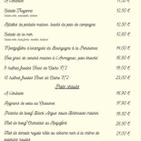 La Lucarne aux Chouettes menu