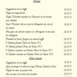 La Lucarne aux Chouettes menu