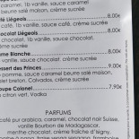 Le Poisson Rouge menu