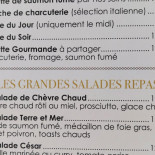 Le Poisson Rouge menu