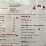 Le Poisson Rouge menu