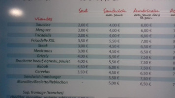 La Parentheyse menu