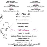 Le Millenium menu