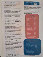 Les Moulins Bleus menu