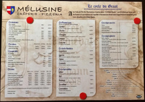 Crêperie Pizzeria Mélusine menu