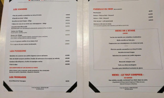 L’Étage menu