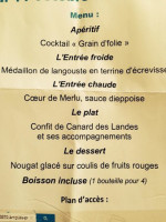 Le Grain De Folie menu