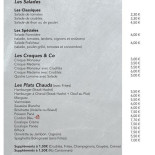 Le Buffet du Midi Cardápio