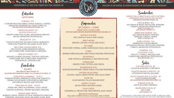 Le Grand Bleu menu