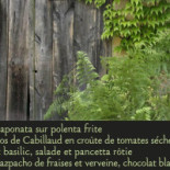 La Table de la Chalmelle menu