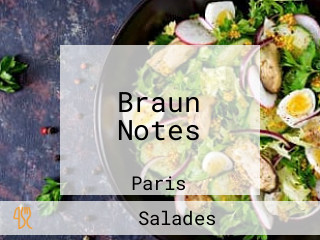 Braun Notes