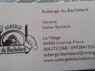 Auberge Du Bachelard