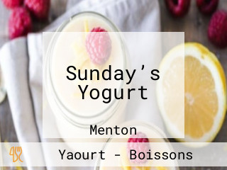 Sunday’s Yogurt