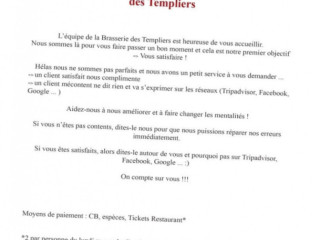 La Brasserie Des Templiers