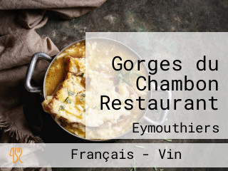 Gorges du Chambon Restaurant