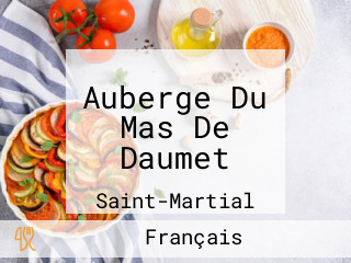 Auberge Du Mas De Daumet